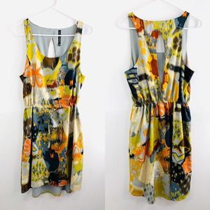 W118 Walter Baker Abstract Keyhole Back Dress M